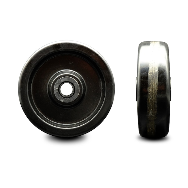 Service Caster SCC - 6" Phenolic Wheel Only w/Roller Bearing - 3/8" Bore - 800 lbs Capacity SCC-PHR615-38 - main